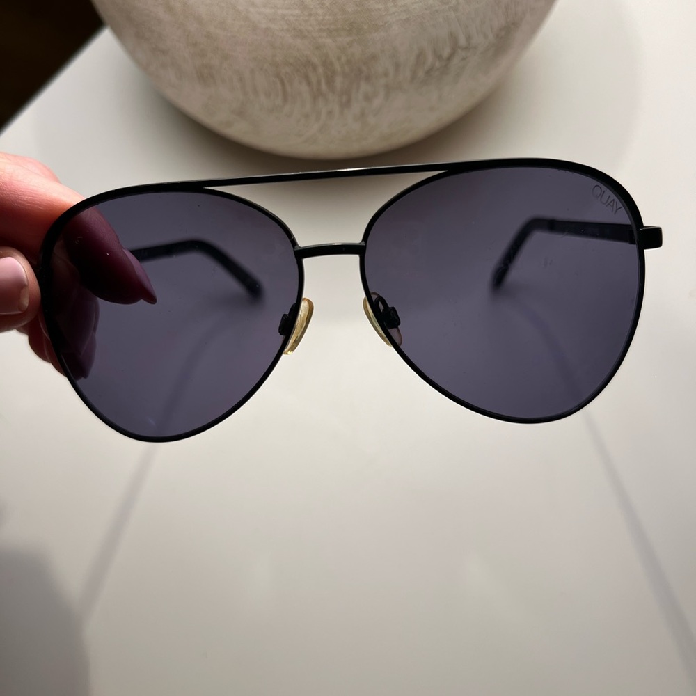 Quay large aviator sunglasses